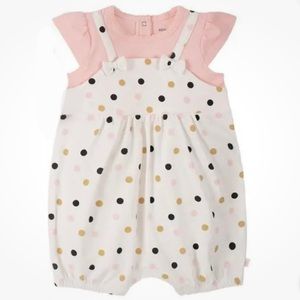 🌸3/$30🌸 ABSORBA | pink/ivory dot romper